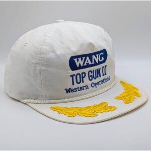 Vintage Wang Computers Top Gun II Western Sales Division VTG 80s Trucker Hat Cap